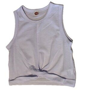 Shein Girl White Twist Hem Tank Top Size 100/3-4Y/3T (BUNDLE ONLY)